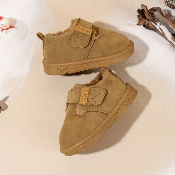 Toddler Girls Snow Boots Non-Slip Rubber Fleece Lined Low-Top with Closure Sz 6 - Picture 9 of 15